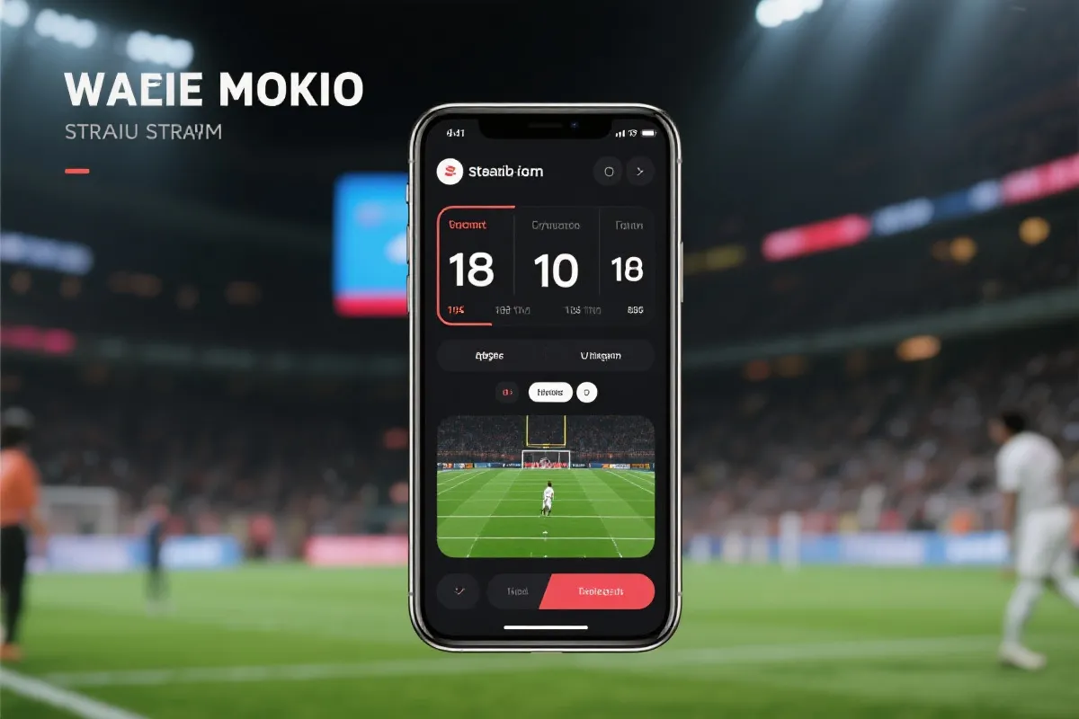 体育直播App UI 示意图
